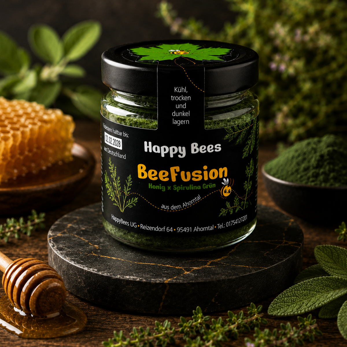 BeeFusion Spirulina Grün